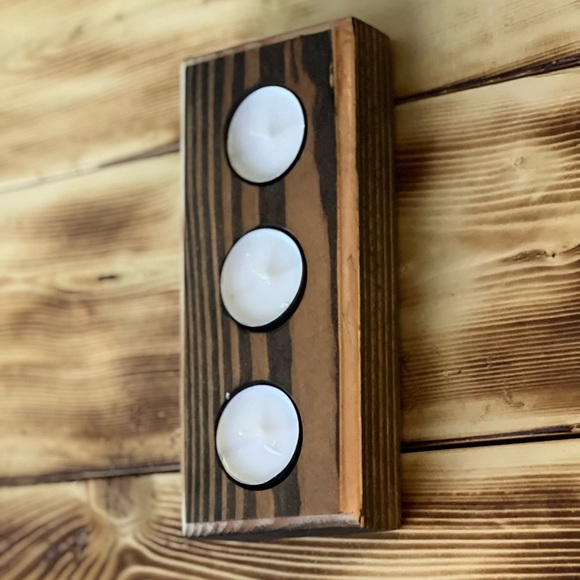 Homemade candle holder. Hold’s up to 3 candles - Picture 3 of 3